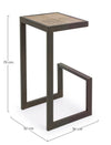 Sgabello da bar Blocks per interno, Struttura In Acciaio, 36 x 32 x 70 cm