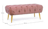 Panca Giacinta per interno, con Struttura In Mdf E Compensato, da 103x46x40h cm