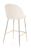 Sgabello da bar Carry per interno, Struttura In Acciaio E Compensato, 38 x  x 38 x 75 cm