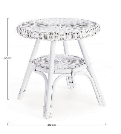 Tavolino "Alliss" in rattan e fibre naturali, per esterno, da 52 x 52 cm