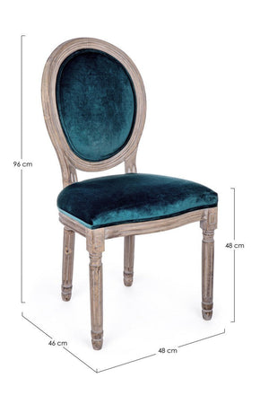Sedia "Mathilde" con struttura in legno di betulla, per arredo interno 48 x 46 x h 96 cm