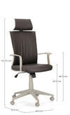 Poltrona Gordon da ufficio ergonomica con braccioli, meccanismo Butterfly
