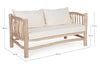 Divano Sahel per interno, Rami Di Teak Con Finitura Naturale 140 x 75 x 80 h cm