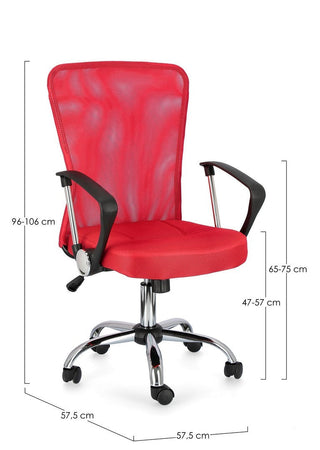 Sedia da ufficio ergonomica "Brisbane" con ruote, poltrona presidenziale per scrivania