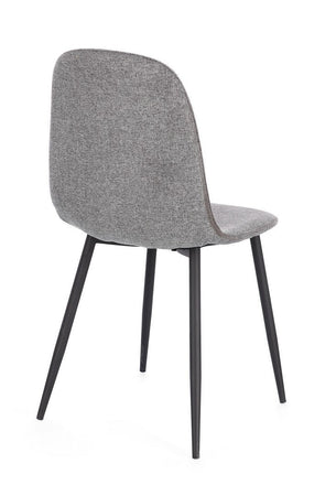 Sedia "Irelia" con struttura seduta e schienale in compensato, per arredo interno 52,5 x 42,5 x h 90 cm