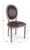 Sedia Mathilde con struttura in legno di betulla, per arredo interno 48 x 46 x h 96 cm