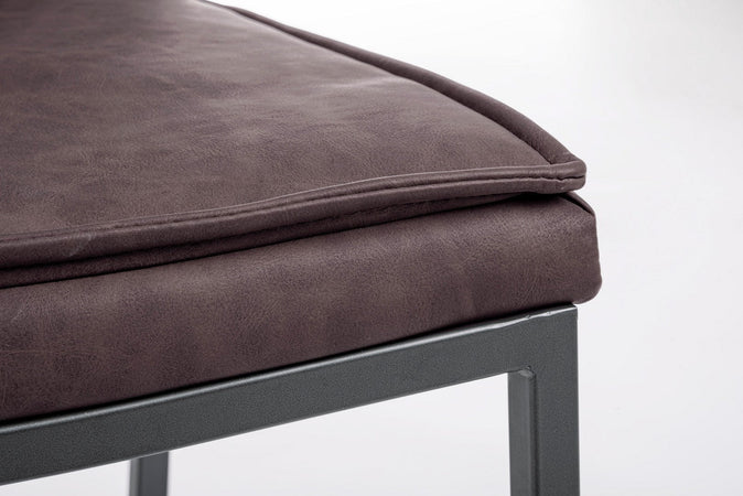 Sedia "Sofie" con struttura in acciaio e compensato, per arredo interno 43 x 59,5 x h 99,5 cm