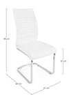 Sedia Myra con struttura seduta e schienale in compensato, per arredo interno 41 x 60 x h 98 cm