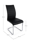 Sedia Myra con struttura seduta e schienale in compensato, per arredo interno 41 x 60 x h 98 cm