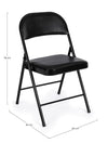 Sedia Felicity con struttura in tubolare di acciaio ø22 mm verniciato a polvere (poliestere), per arredo interno 45 x 45 x h 78 cm