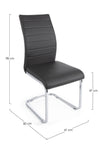 Sedia Myra con struttura seduta e schienale in compensato, per arredo interno 41 x 60 x h 98 cm