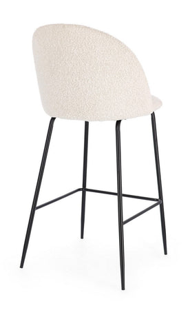 Sgabello da bar Carry per interno, Struttura In Acciaio E Compensato, 38 x  x 38 x 75 cm