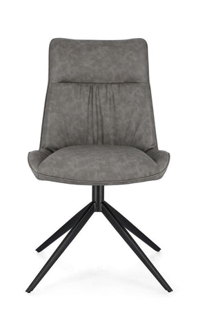Sedia "Jordan" con gambe in acciaio verniciato a polvere epossidica, per arredo interno 50 x 64 x h 86 cm