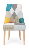 Sedia Galatea con struttura in legno di pino e compensato, per arredo interno 51 x 62 x h 93 cm