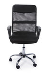 Poltrona Nairobi da ufficio ergonomica con braccioli, altezza regolabile, colore nero