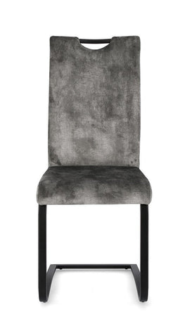 Sedia "Kenneth" con gambe in acciaio verniciato a polvere epossidica, per arredo interno 42 x 56 x h 102 cm