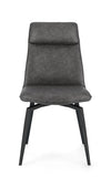 Sedia Lawrence con gambe in acciaio verniciato a polvere epossidica, per arredo interno 48 x 64 x h 92 cm