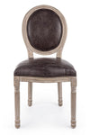 Sedia Mathilde con struttura in legno di betulla, per arredo interno 48 x 46 x h 96 cm