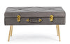 Panca Contenitore Polina per interno, con Struttura In Mdf, da 80x34x42h cm