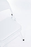Sedia Felicity con struttura in tubolare di acciaio ø22 mm verniciato a polvere (poliestere), per arredo interno 45 x 45 x h 78 cm