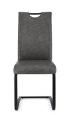 Sedia Kenneth con gambe in acciaio verniciato a polvere epossidica, per arredo interno 42 x 56 x h 102 cm