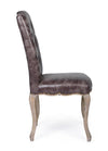 Sedia Diva con struttura in rubber wood, per arredo interno 51 x 53 x h 99 cm