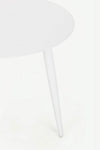 Tavolino ovale Ridley con struttura in alluminio per esterno e giardino, resistente