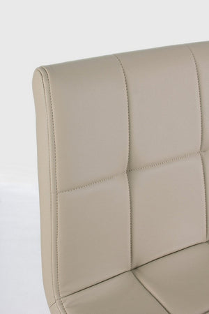 Sgabello da bar Bruce per interno, Gambe In Tubolare Di Acciaio Verniciato Effetto Legno, 46 x 40 x 108 cm