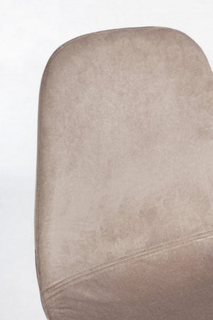 Sedia "Irelia" con struttura seduta e schienale in velluto, per arredo interno 52,5 x 42,5 x h 90 cm