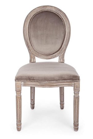 Sedia "Mathilde" con struttura in legno di betulla, per arredo interno 48 x 46 x h 96 cm