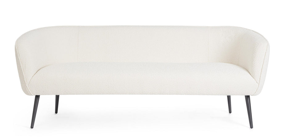 Divano 2 Posti "Avril" per interno, Struttura In Legno Compensato, Gambe In Acciaio Verniciato A Polvere Epossidica 126 x 70 x 68 h cm