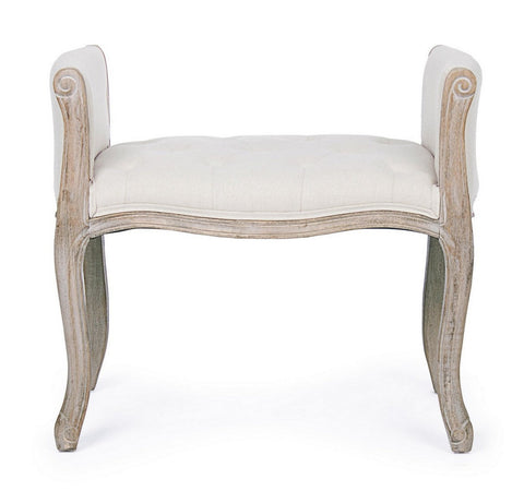 Panca Singola "Diva" per interno, con Struttura In Rubber Wood, da 71x48x60h cm