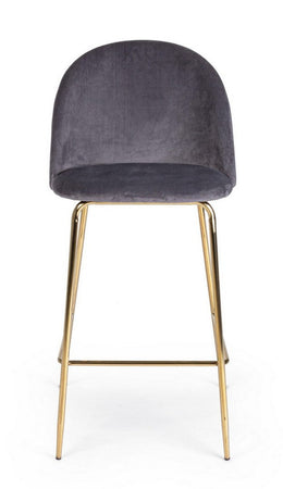 Sgabello da bar Carry per interno, Struttura In Acciaio E Compensato, 38 x  x 38 x 75 cm