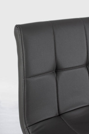 Sgabello da bar Bruce per interno, Gambe In Tubolare Di Acciaio Verniciato Effetto Legno, 46 x 40 x 108 cm