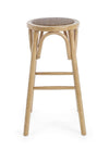 Sgabello da bar Circle per interno, Struttura In Legno Di Olmo, 40 x  x 40 x 73 cm
