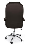 Poltrona Dehli da ufficio ergonomica, rivestimento in similpelle con braccioli e ruote