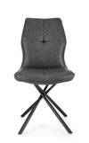 Sedia Kepler con gambe in acciaio verniciato a polvere epossidica, per arredo interno 50 x 66 x h 94 cm