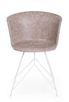 Sedia Loft con gambe in acciaio verniciato a polvere epossidica, per arredo interno 56 x 54 x h 76 cm