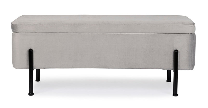 Panca Contenitore "Irina" per interno, con Struttura In Mdf E Compensato, da 110x42x42h cm