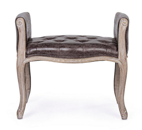 Panca Singola "Diva" per interno, con Struttura In Rubber Wood, da 71x48x60h cm