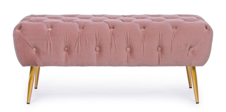 Panca "Giacinta" per interno, con Struttura In Mdf E Compensato, da 103x46x40h cm