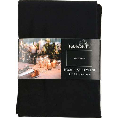 Tovaglia nataliza da 250 x 145 cm, decorazione in plastica, tinta unita