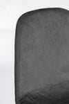 Sedia Irelia con struttura seduta e schienale in velluto, per arredo interno 52,5 x 42,5 x h 90 cm