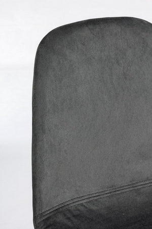 Sedia "Irelia" con struttura seduta e schienale in velluto, per arredo interno 52,5 x 42,5 x h 90 cm