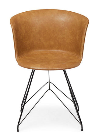 Sedia "Loft" con gambe in acciaio verniciato a polvere epossidica, per arredo interno 56 x 54 x h 76 cm