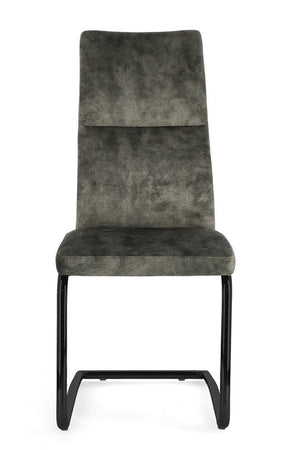 Sedia "Thelma" con struttura in acciaio, per arredo interno 43,5 x 62 x h 102 cm