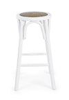 Sgabello da bar Circle per interno, Struttura In Legno Di Olmo, 40 x  x 40 x 73 cm