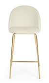Sgabello da bar Carry per interno, Struttura In Acciaio E Compensato, 38 x  x 38 x 75 cm