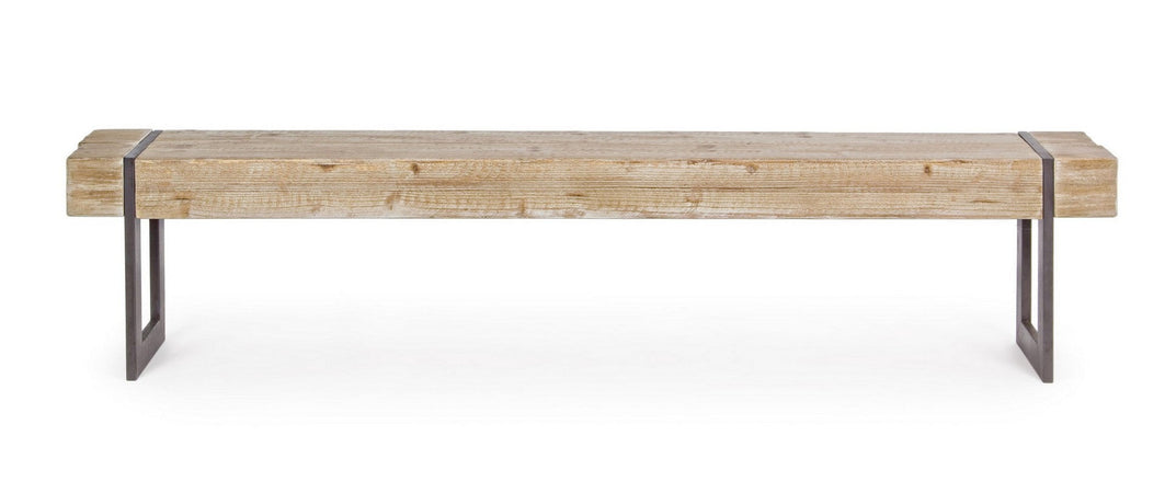 Panca "Garrett" per interno, con Struttura In Acciaio, da 200x30x45h cm