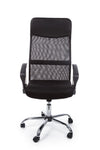 Sedia Dakar da ufficio ergonomica con braccioli in acciaio cromato, altezza regolabile